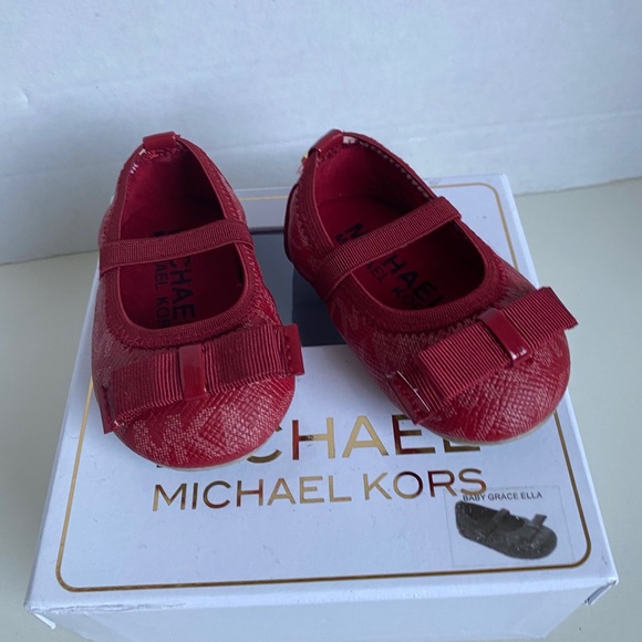 Michael Kors Shoes Michael Kors Grace Ella Red Baby Infant Shoes